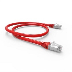 M-0388 | PATCH-CORD CAT6A BLINDADO 2,5MT VERMELHO