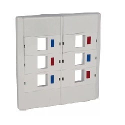 M-0310 | ESPELHO 4X4 PARA 6 SAÍDAS BRANCO