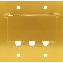 M-0453 | TAMPA DE LATÃO PARA 3 RJ45 4X4