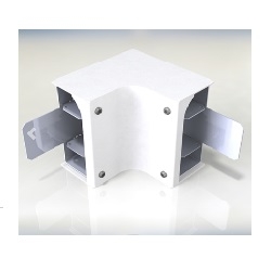 M-0282 | CURVA HORIZONTAL INTERNA ALUMÍNIO LAB110 - BRANCA