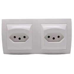 M-0511 | TOMADA DE SOBREPOR SISTEMA X DUPLO