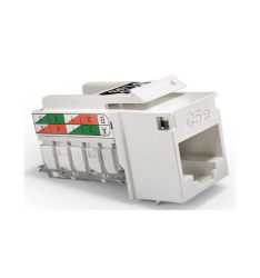 M-0202 | CONECTOR RJ45 FÊMEA CAT5.E STANDARD BRANCO