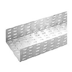 M-0238 | ELETROCALHA PERFURADA TIPO U 200X50X3000MM COM SEPTO CENTRAL CHAPA #14